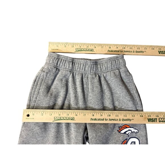 NFL Team Apparel Youth Denver Broncos Sweatpants Gray Size Small (8) Used - Picture 10 of 14